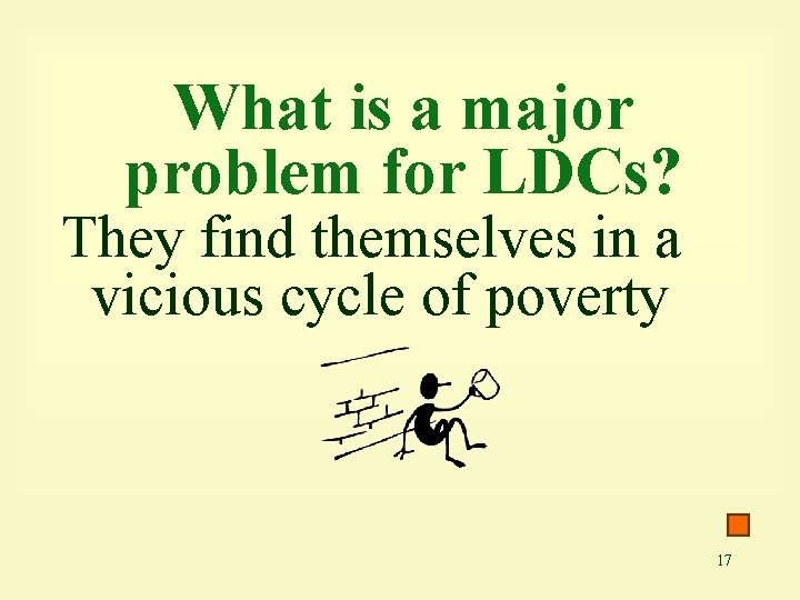 What is a major problem for LDCs? They find themselves in a vicious cycle