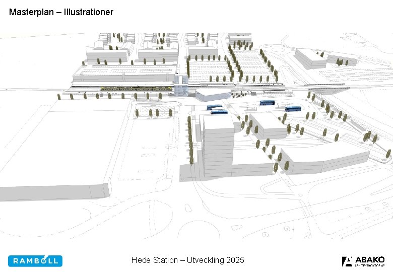 Masterplan – Illustrationer Hede Station – Utveckling 2025 