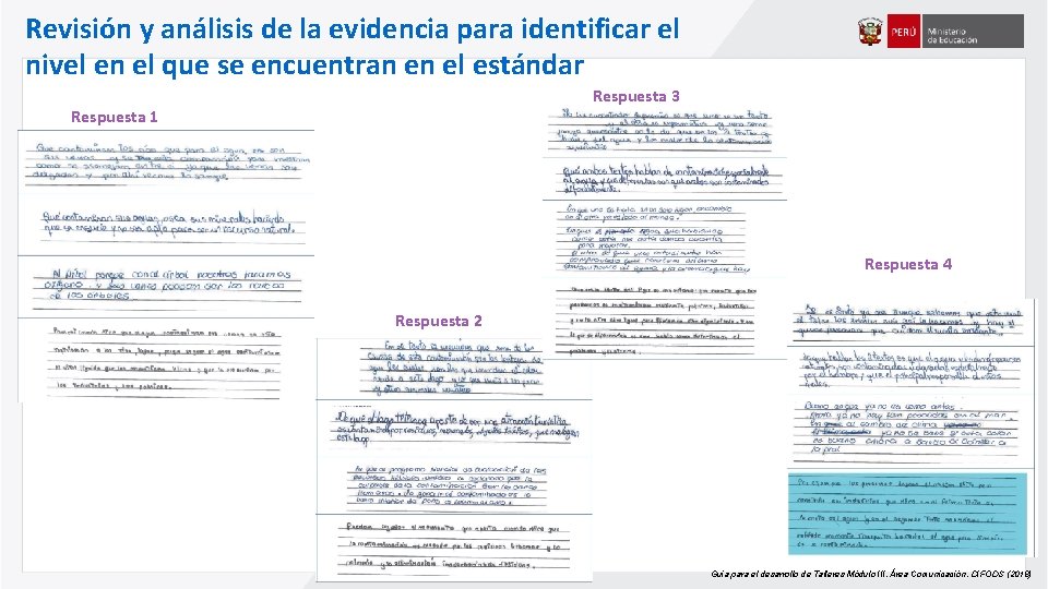 Revisión y análisis de la evidencia para identificar el nivel en el que se