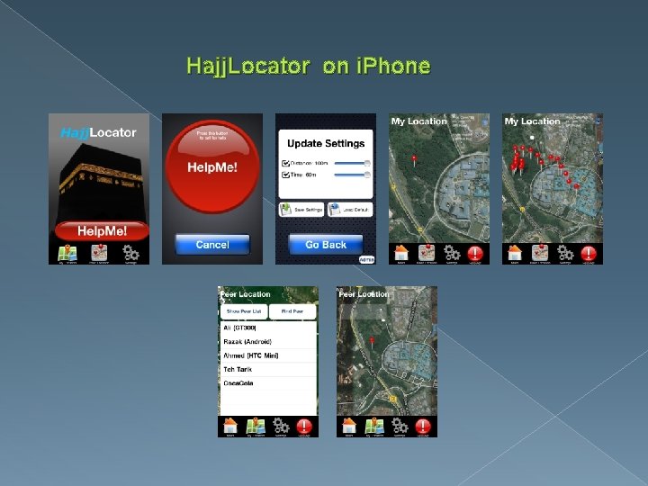 Hajj. Locator on i. Phone 