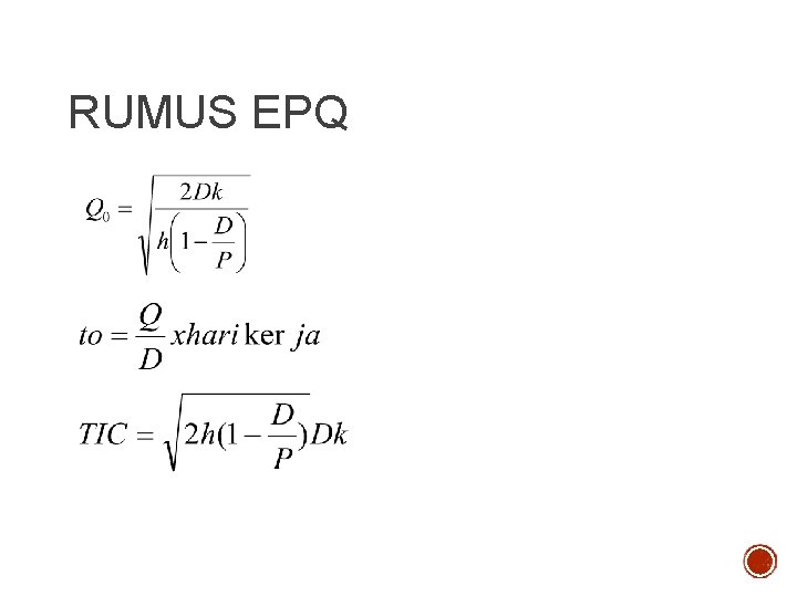 RUMUS EPQ 