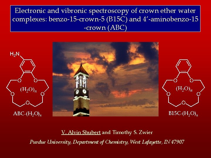 Electronic and vibronic spectroscopy of crown ether water complexes: benzo-15 -crown-5 (B 15 C)