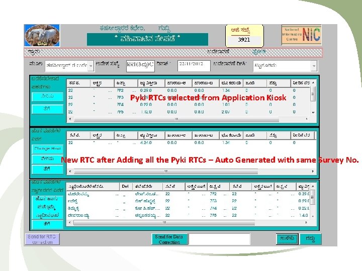 Pyki RTCs selected from Application Kiosk New RTC after Adding all the Pyki RTCs