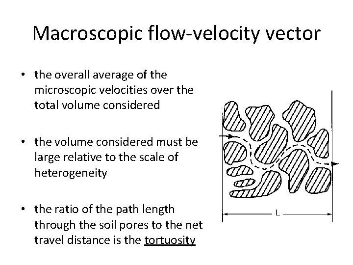 Macroscopic flow-velocity vector • the overall average of the microscopic velocities over the total