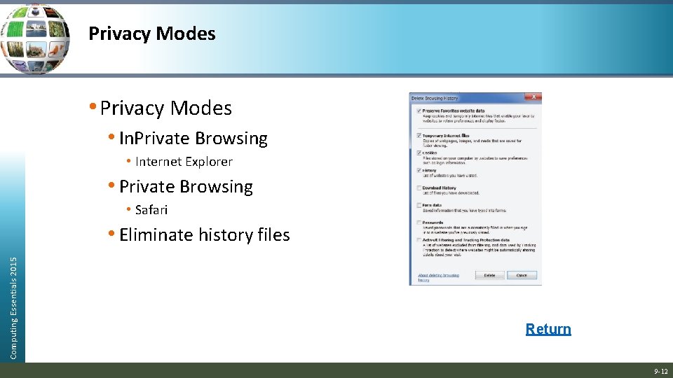 Privacy Modes • Privacy Modes • In. Private Browsing • Internet Explorer • Private