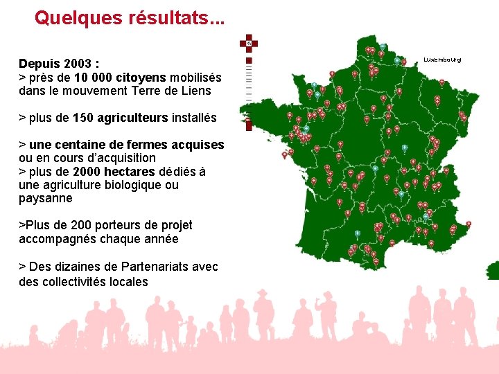 Quelques résultats. . . Depuis 2003 : > près de 10 000 citoyens mobilisés