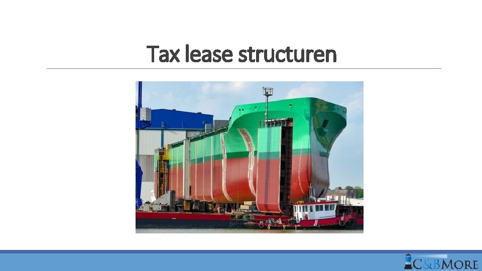 Tax lease structuren 