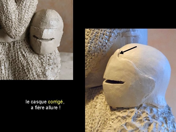 le casque corrigé, a fière allure ! 