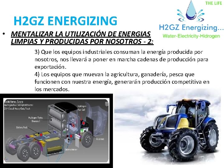 H 2 GZ ENERGIZING • MENTALIZAR LA UTILIZACIÓN DE ENERGIAS LIMPIAS Y PRODUCIDAS POR