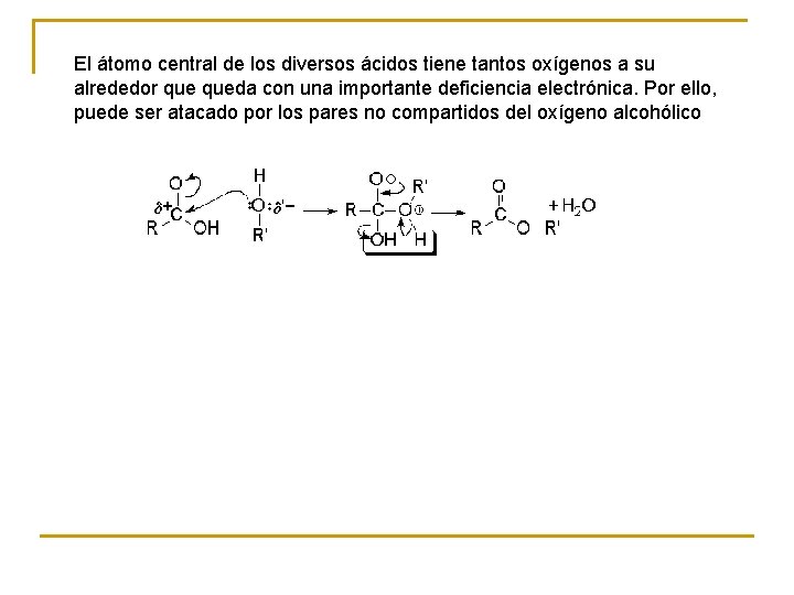 El átomo central de los diversos ácidos tiene tantos oxígenos a su alrededor queda El átomo central de los diversos ácidos tiene tantos oxígenos a su alrededor queda