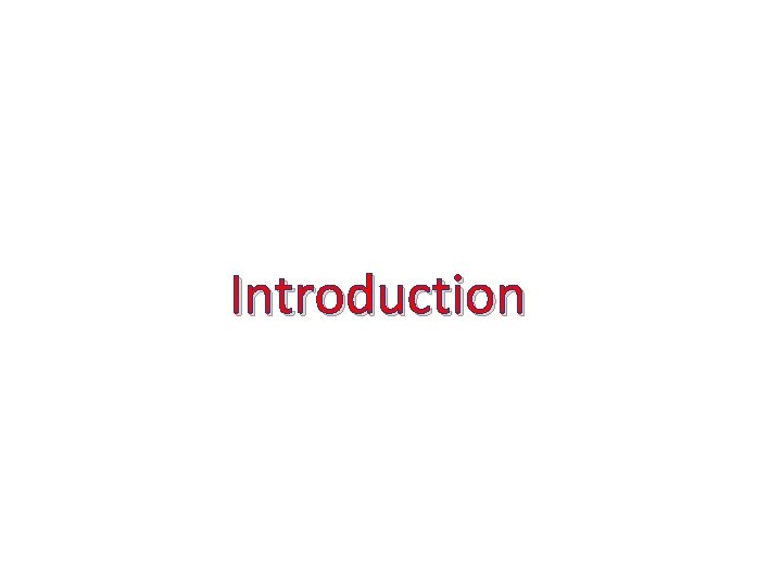 Introduction Introduction
