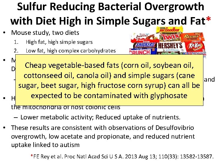 Sulfur Reducing Bacterial Overgrowth with Diet High in Simple Sugars and Fat* • Mouse Sulfur Reducing Bacterial Overgrowth with Diet High in Simple Sugars and Fat* • Mouse