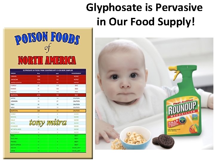 Glyphosate is Pervasive in Our Food Supply! Glyphosate is Pervasive in Our Food Supply!