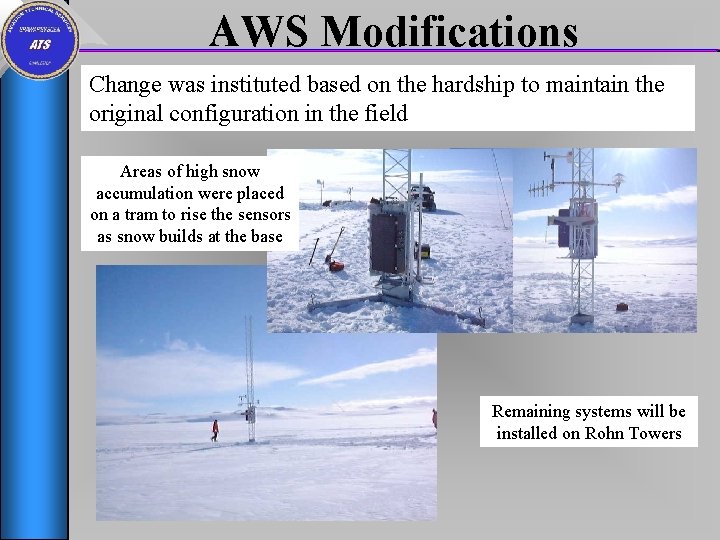 AWS Modifications Change was instituted based on the hardship to maintain the original configuration