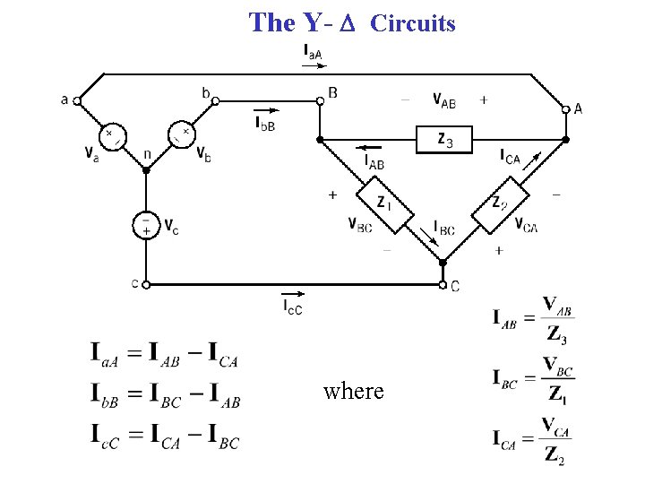 The Y- Circuits where 