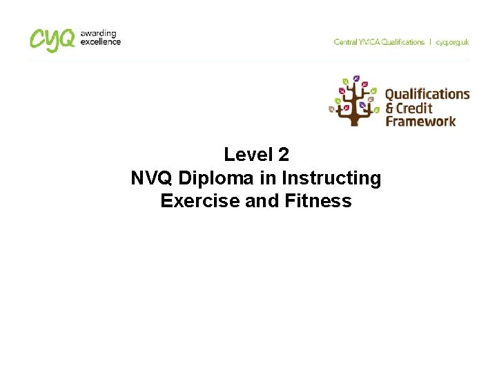 Level 2 NVQ Diploma in Instructing Exercise and Fitness Level 2 NVQ Diploma in Instructing Exercise and Fitness