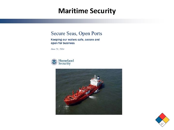 Maritime Security 37 Maritime Security 37