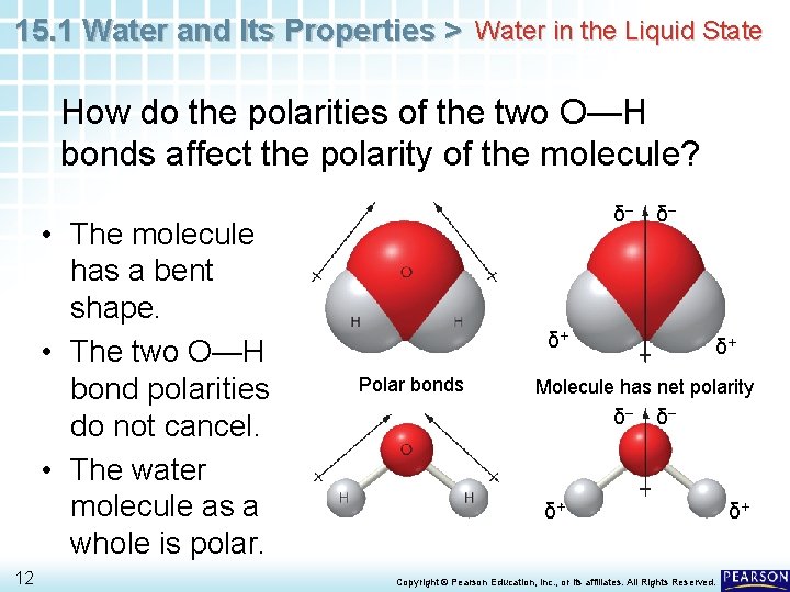 15. 1 Water and Its Properties > Water in the Liquid State How do 15. 1 Water and Its Properties > Water in the Liquid State How do