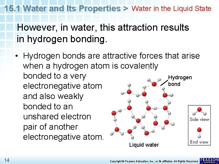 15. 1 Water and Its Properties > Water in the Liquid State However, in 15. 1 Water and Its Properties > Water in the Liquid State However, in