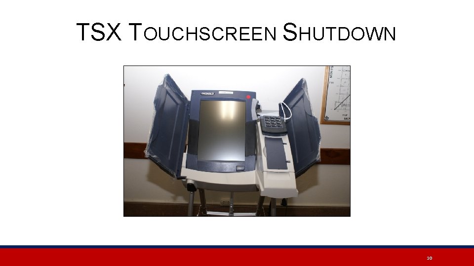 TSX TOUCHSCREEN SHUTDOWN 10 