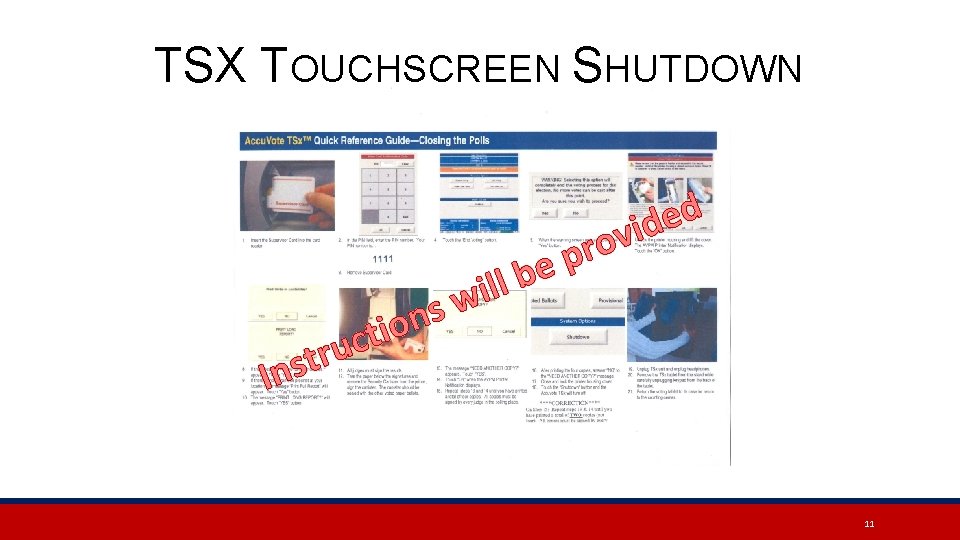 TSX TOUCHSCREEN SHUTDOWN u r t Ins s n o i t c l