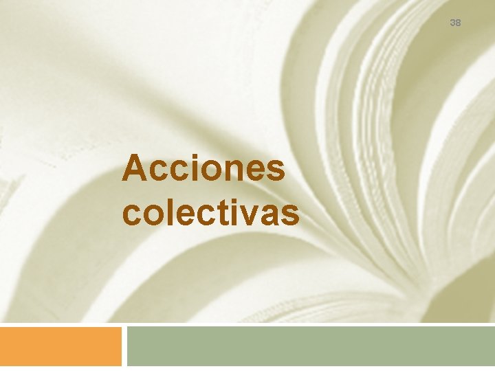 38 Acciones colectivas 