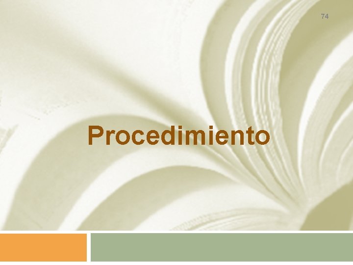 74 Procedimiento 