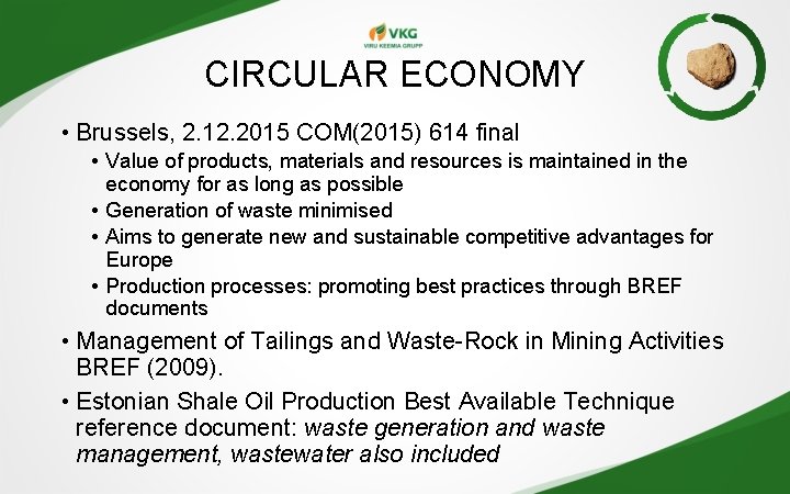 CIRCULAR ECONOMY • Brussels, 2. 12. 2015 COM(2015) 614 final • Value of products, CIRCULAR ECONOMY • Brussels, 2. 12. 2015 COM(2015) 614 final • Value of products,