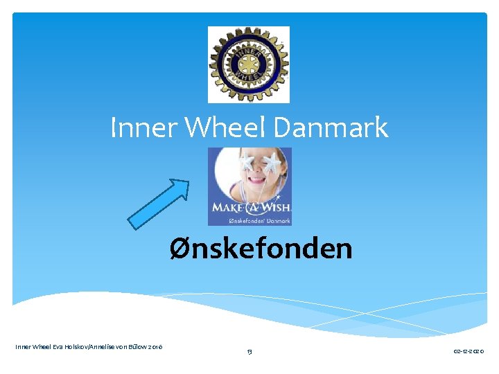 Inner Wheel Danmark Ønskefonden Inner Wheel Eva Holskov/Annelise von Bülow 2016 13 02 -12