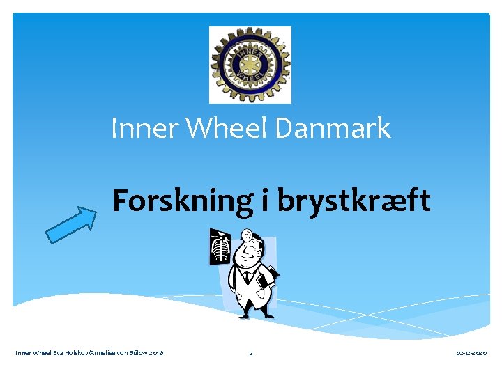 Inner Wheel Danmark Forskning i brystkræft Inner Wheel Eva Holskov/Annelise von Bülow 2016 2