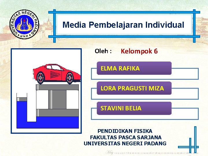 Media Pembelajaran Individual Oleh : Kelompok 6 ELMA RAFIKA LORA PRAGUSTI MIZA STAVINI BELIA