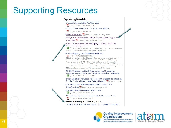 Supporting Resources 41 