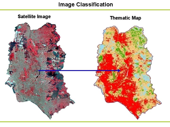 Image Classification Satellite Image Thematic Map 