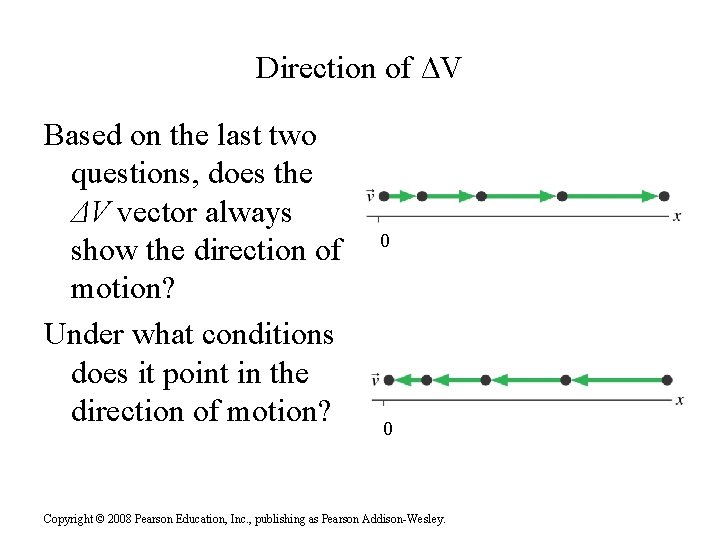 Direction of ΔV Based on the last two questions, does the ΔV vector always