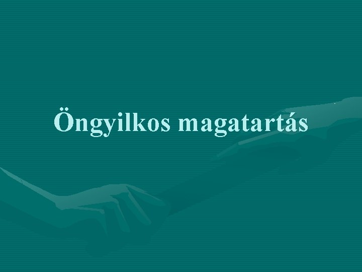 Öngyilkos magatartás 