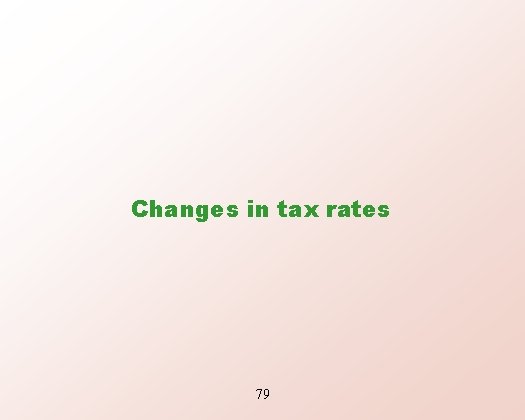 Changes in tax rates 79 