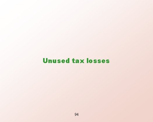 Unused tax losses 94 