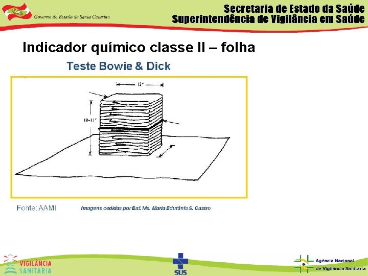 Indicador químico classe II – folha 