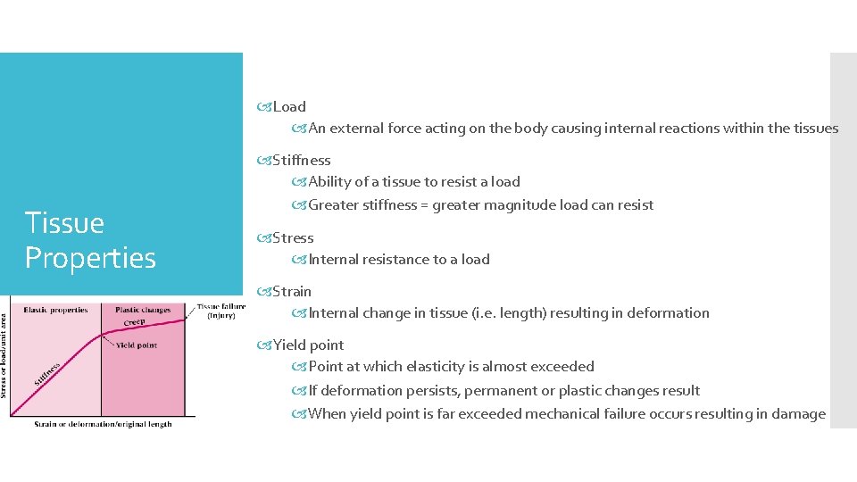  Load An external force acting on the body causing internal reactions within the