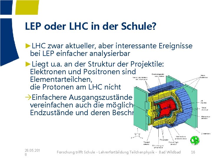 LEP oder LHC in der Schule? ►LHC zwar aktueller, aber interessante Ereignisse bei LEP LEP oder LHC in der Schule? ►LHC zwar aktueller, aber interessante Ereignisse bei LEP
