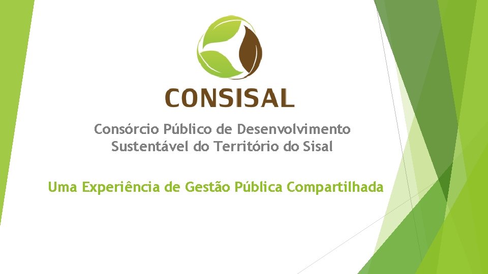 Consórcio Público de Desenvolvimento Sustentável do Território do Sisal Uma Experiência de Gestão Pública