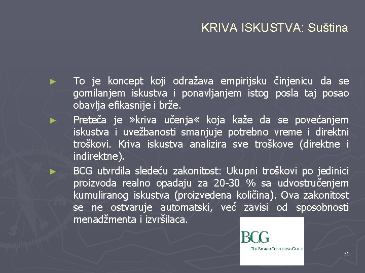 KRIVA ISKUSTVA: Suština ► ► ► To je koncept koji odražava empirijsku činjenicu da