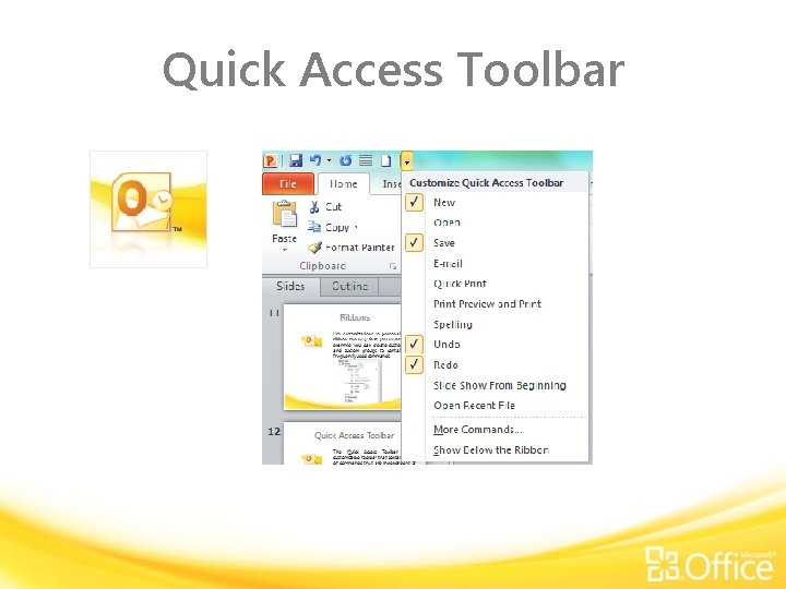 Quick Access Toolbar 