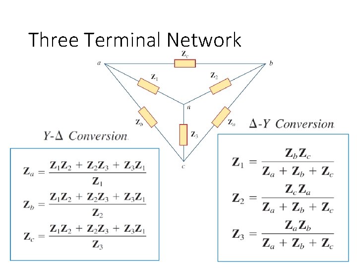 Three Terminal Network 