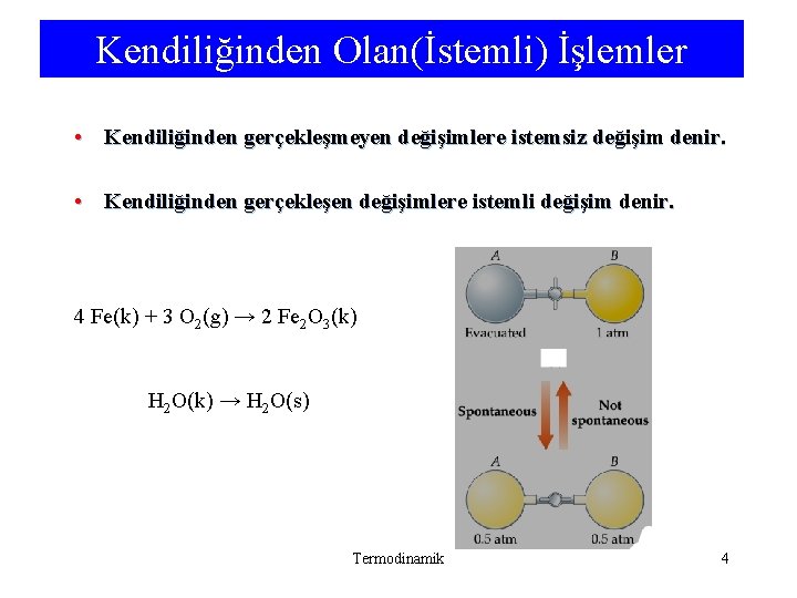 Kendiliğinden Olan(İstemli) İşlemler • Kendiliğinden gerçekleşmeyen değişimlere istemsiz değişim denir. • Kendiliğinden gerçekleşen değişimlere Kendiliğinden Olan(İstemli) İşlemler • Kendiliğinden gerçekleşmeyen değişimlere istemsiz değişim denir. • Kendiliğinden gerçekleşen değişimlere
