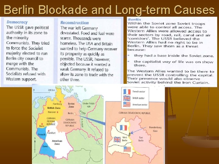 Berlin Blockade and Long-term Causes 