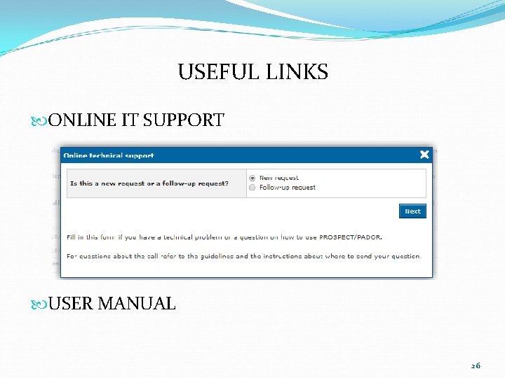 USEFUL LINKS ONLINE IT SUPPORT USER MANUAL 26 USEFUL LINKS ONLINE IT SUPPORT USER MANUAL 26