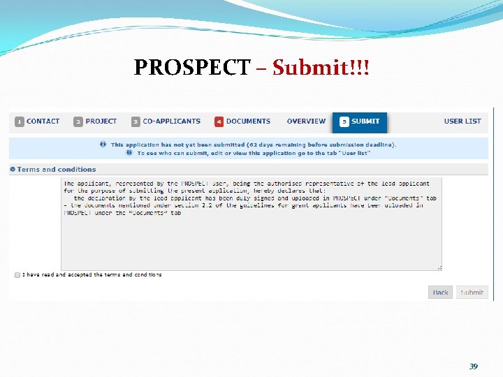 PROSPECT – Submit!!! 39 PROSPECT – Submit!!! 39