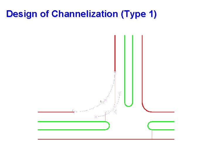 Design of Channelization (Type 1) 