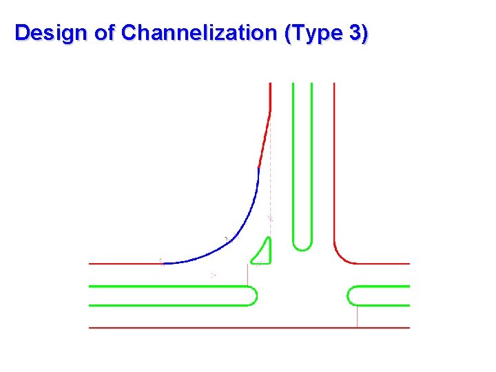 Design of Channelization (Type 3) 
